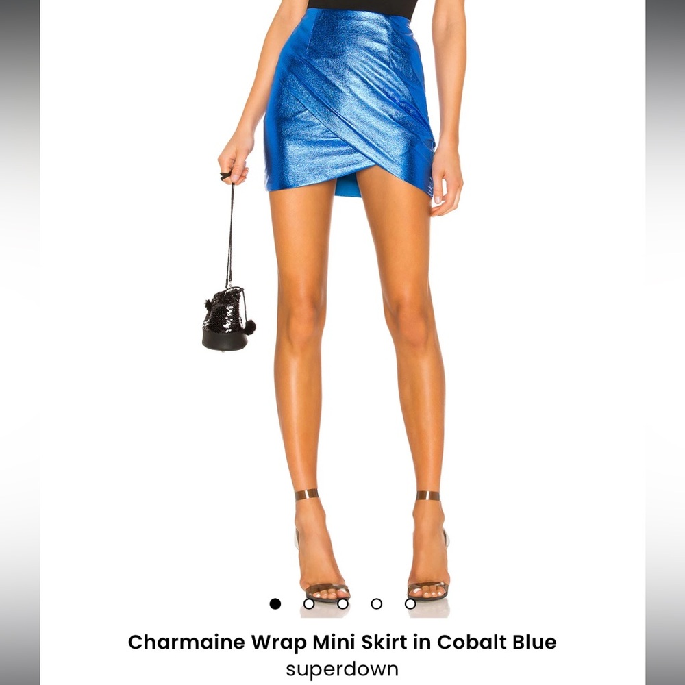 Superdown Revolve NWOT Mini Skirt in Cobalt Blue
